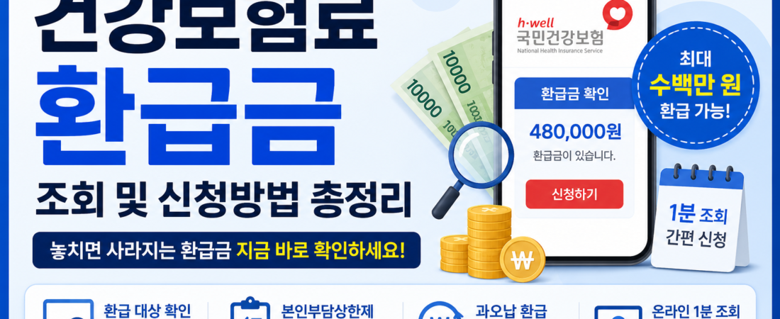 건강보험료 환급금, 우편함에서 발견한 낯선 돈의 정체