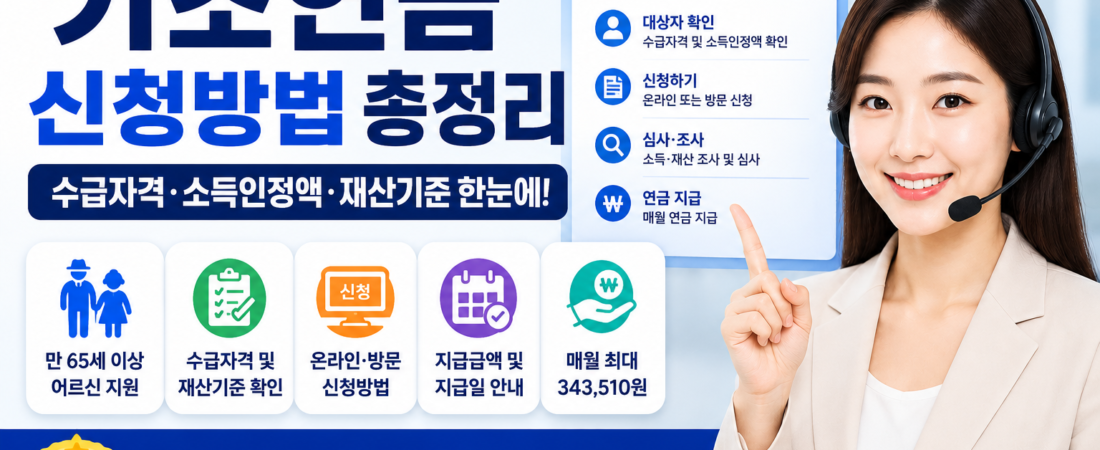 026 기초연금 신청방법 총정리