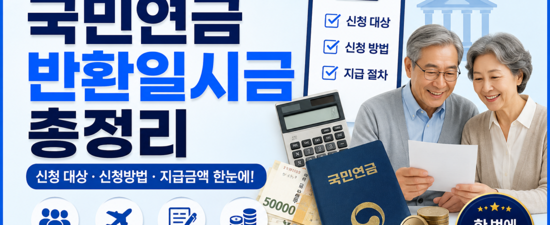 2026 국민연금 반환일시금 총정리