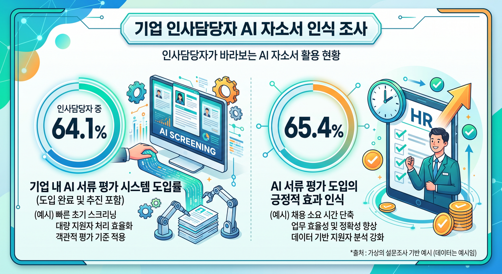 기업 인사담당자 AI 자소서 인식 조사