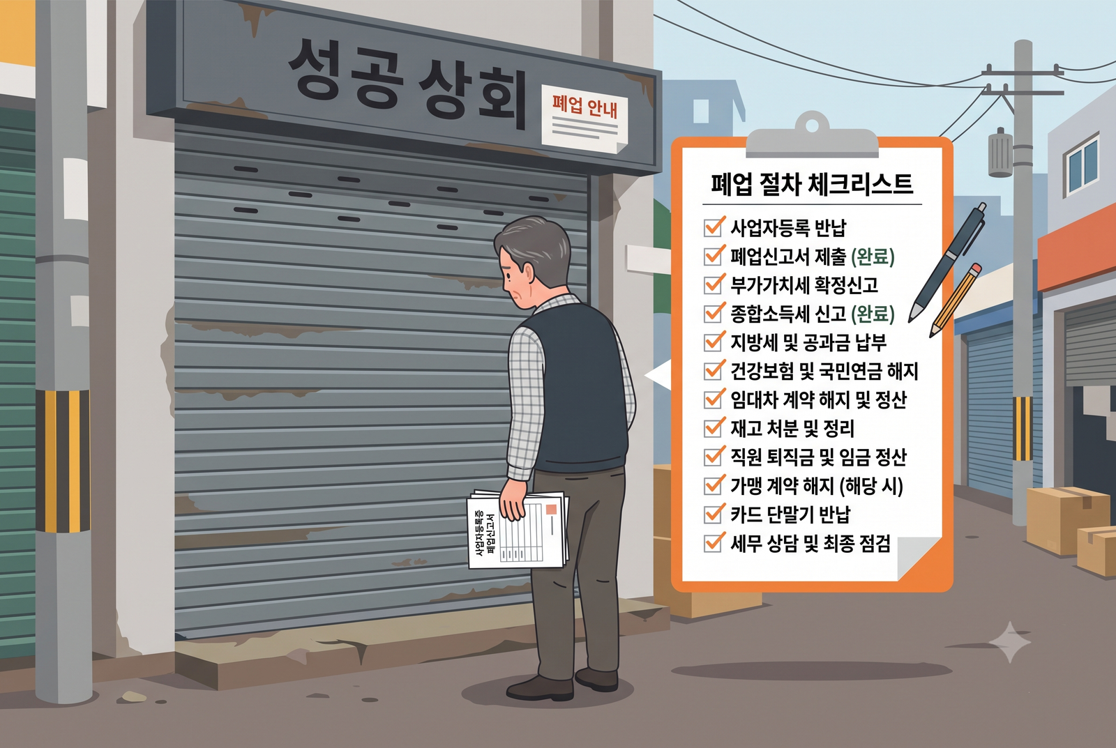폐업 신고 방법과 순서, 놓치면 가산세부터 붙는 이유