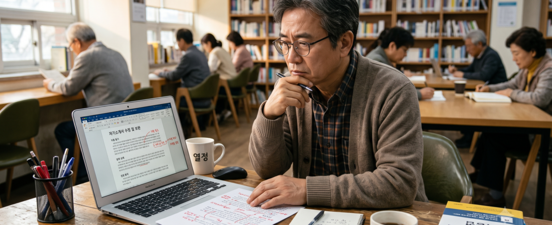 중장년 재취업 자기소개서, 이렇게 써야 다릅니다