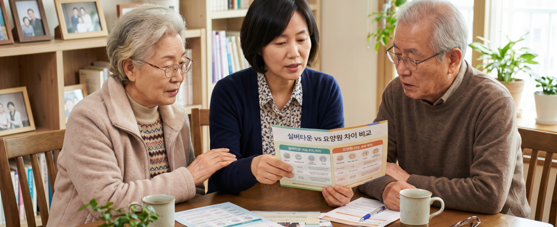 실버타운 요양원 차이, 이것부터 확인하고 고르세요