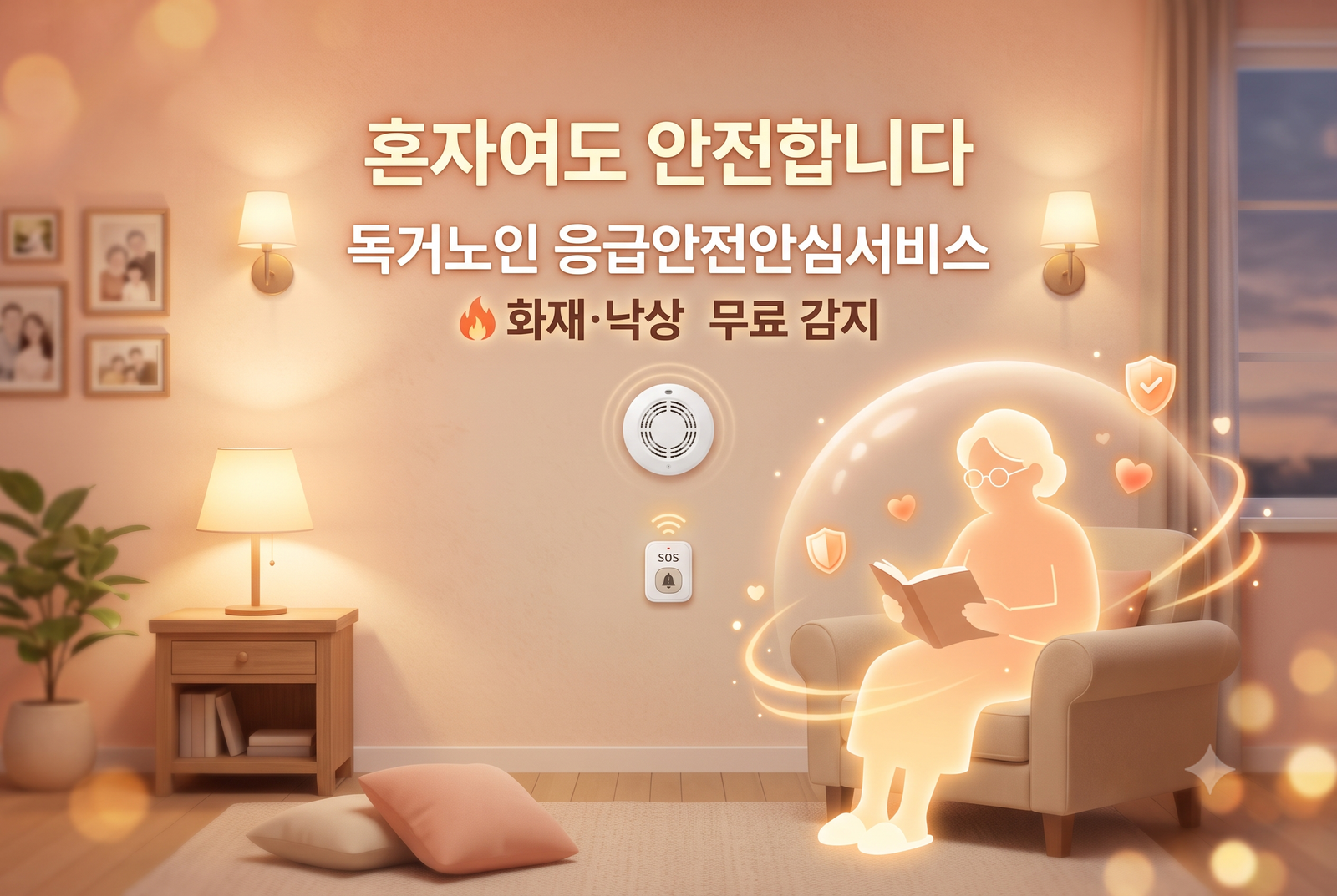독거노인 응급안전안심서비스 신청방법 총정리, 소득 상관없이 무료 설치받는 법