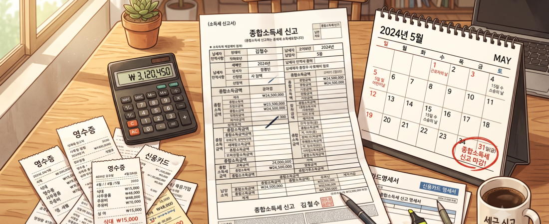 부업 소득 종합소득세 신고방법, 5월에 놓치면 가산세 20%