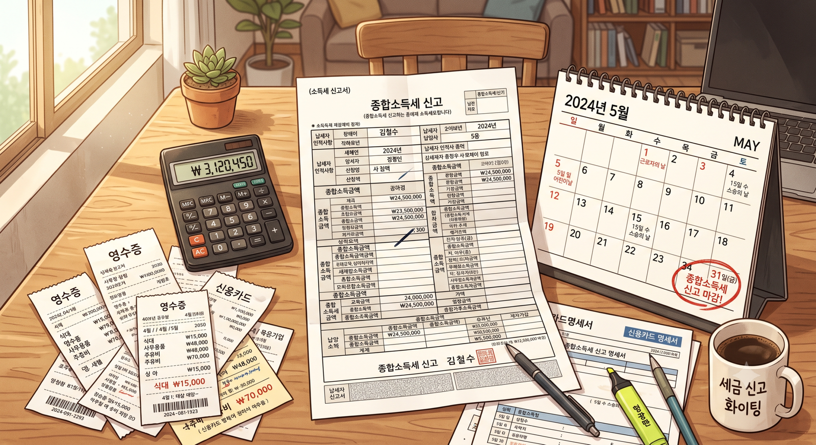 부업 소득 종합소득세 신고방법, 5월에 놓치면 가산세 20%